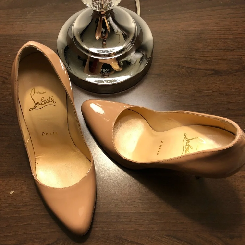 Christian Louboutin - nude heels size 37.5 - Picture 4 of 8